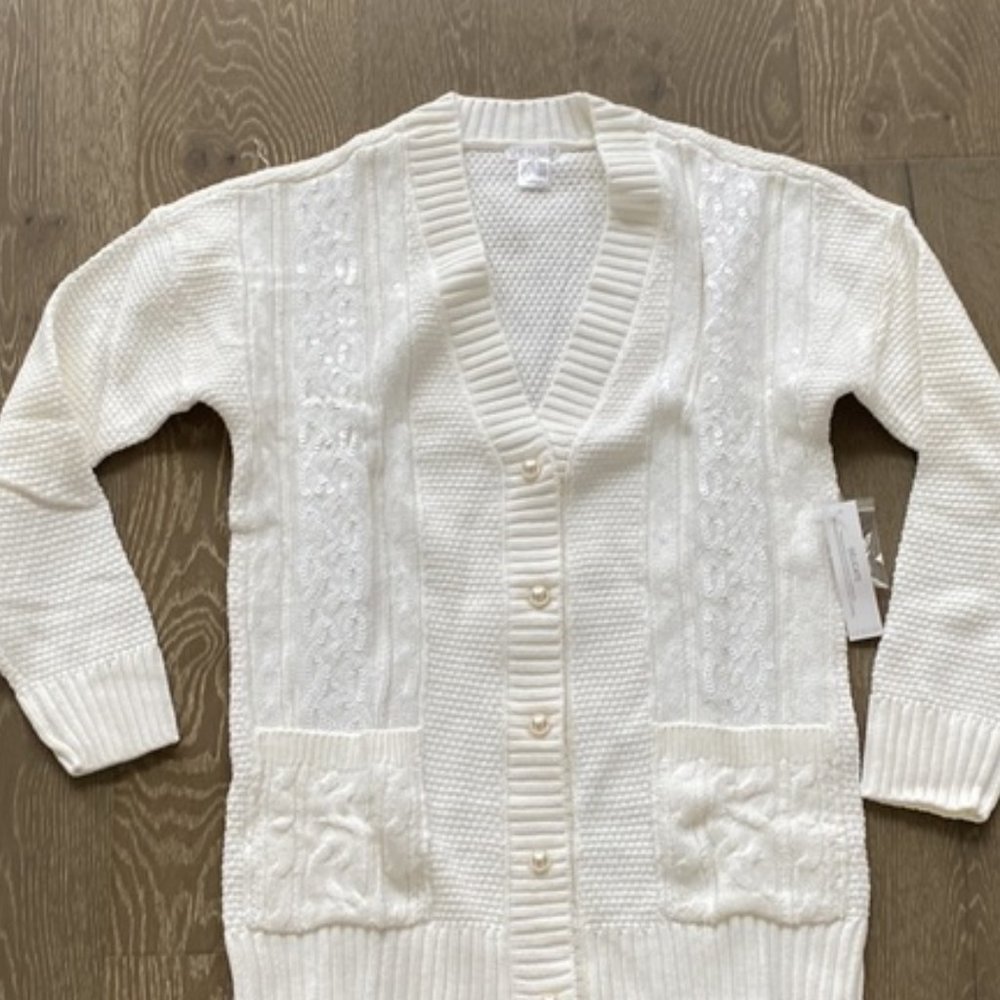 Venus White Cardigan
